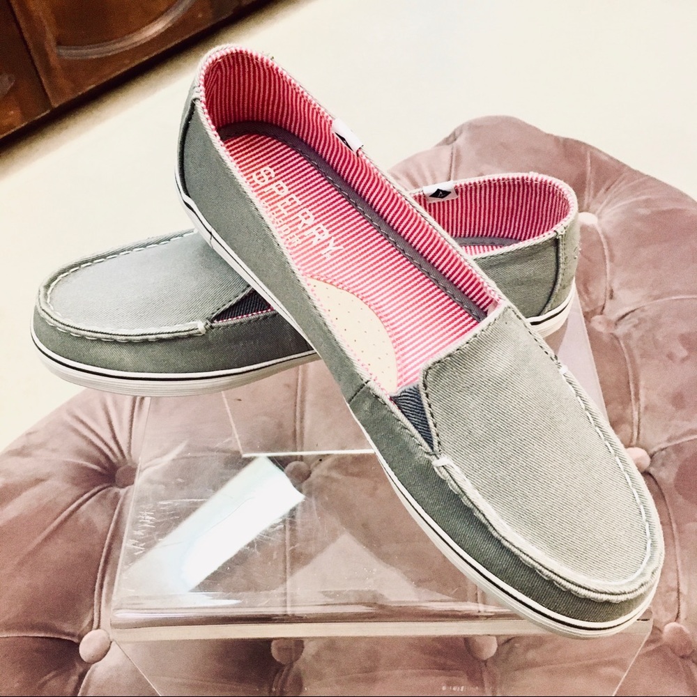 Sperry Grey Slides